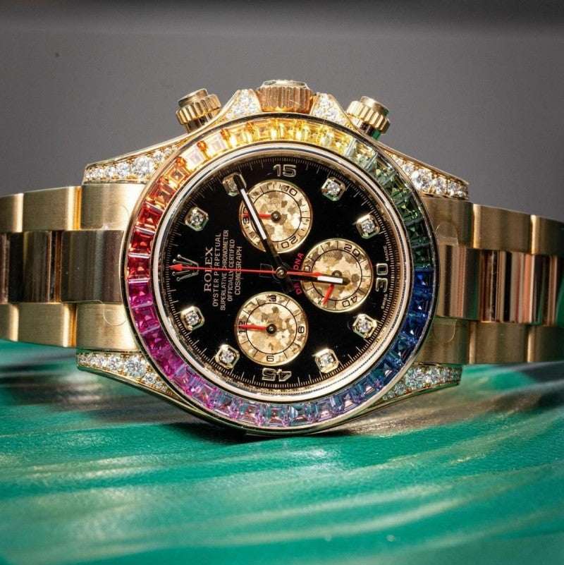 Role_x Oyster perpetual Rainbow Gold