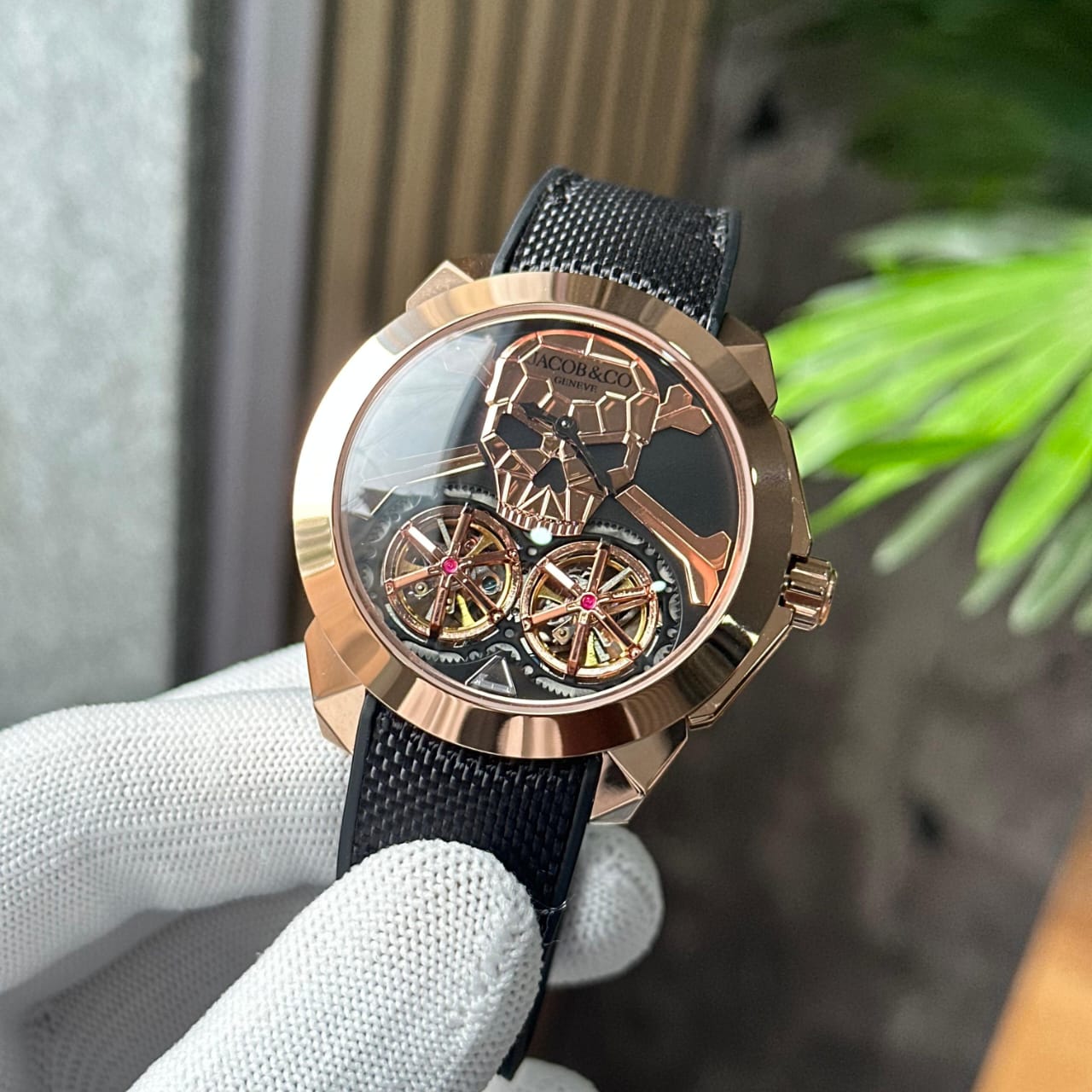 Jaco_b _ Co Sku_ll Doub_le Tourbillon Automatic Watch