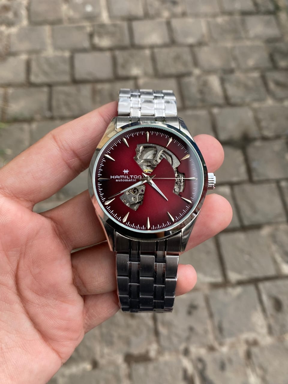 Hamil_ton Jazzma_ster Open Heart Automatic Watch
