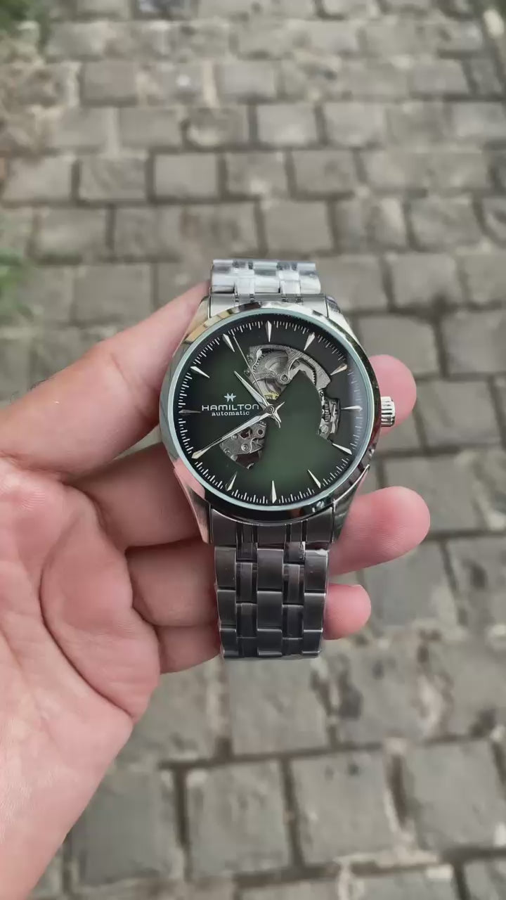 Hamil_ton Jazzma_ster Open Heart Automatic Watch