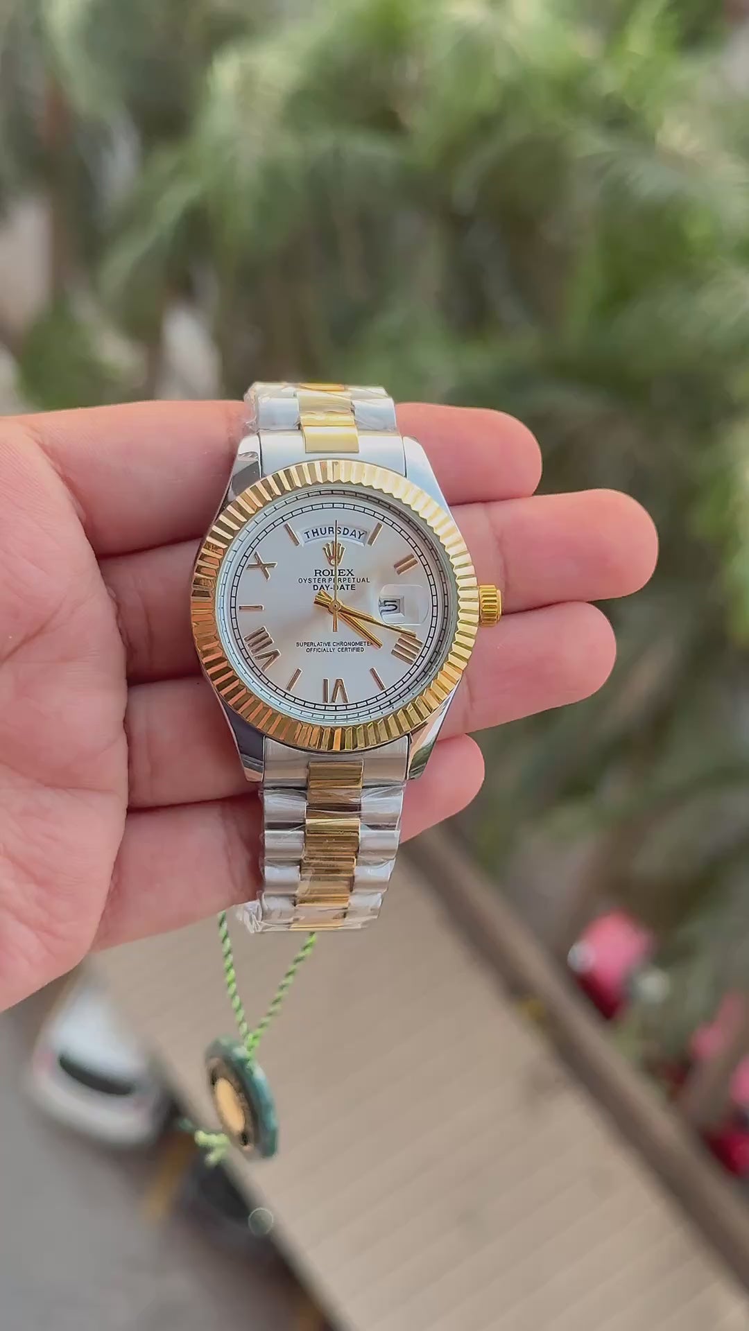 Role_x Date Men Silver Watch